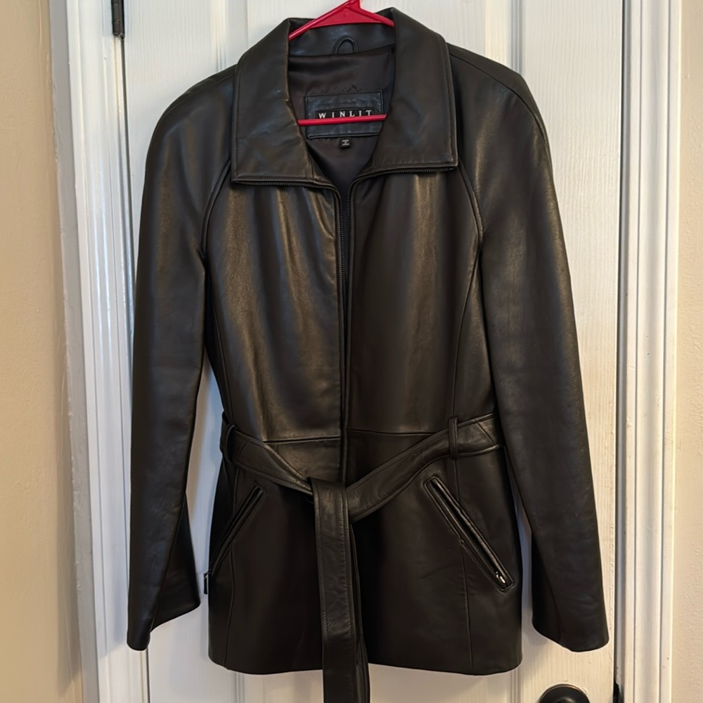 Winlit genuine leather jacket